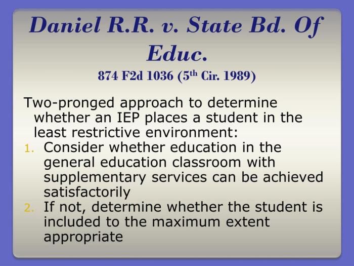 Daniel r.r. v. state board of education