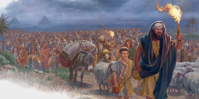 What caused the enslavement of the israelites